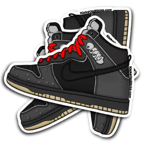 SB Dunk High "MF Doom" Sneaker Sticker