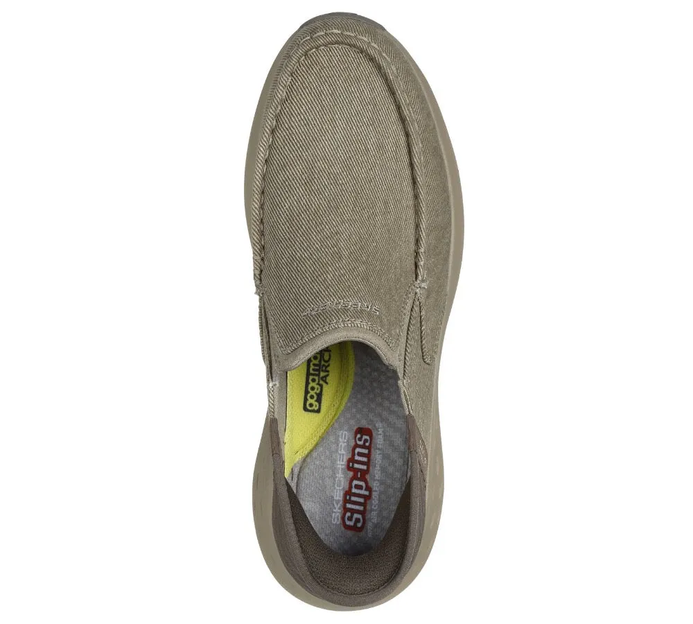 Skechers Men's Parson Dewitt Hands-Free Slip On Taupe
