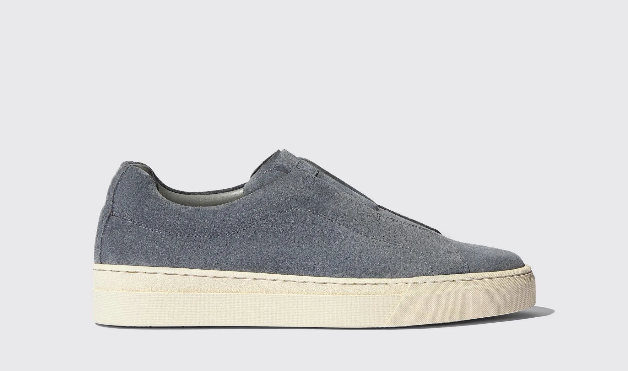 Sky Blue Leather Surge Slipon Sneakers - Summer 2024 Collection