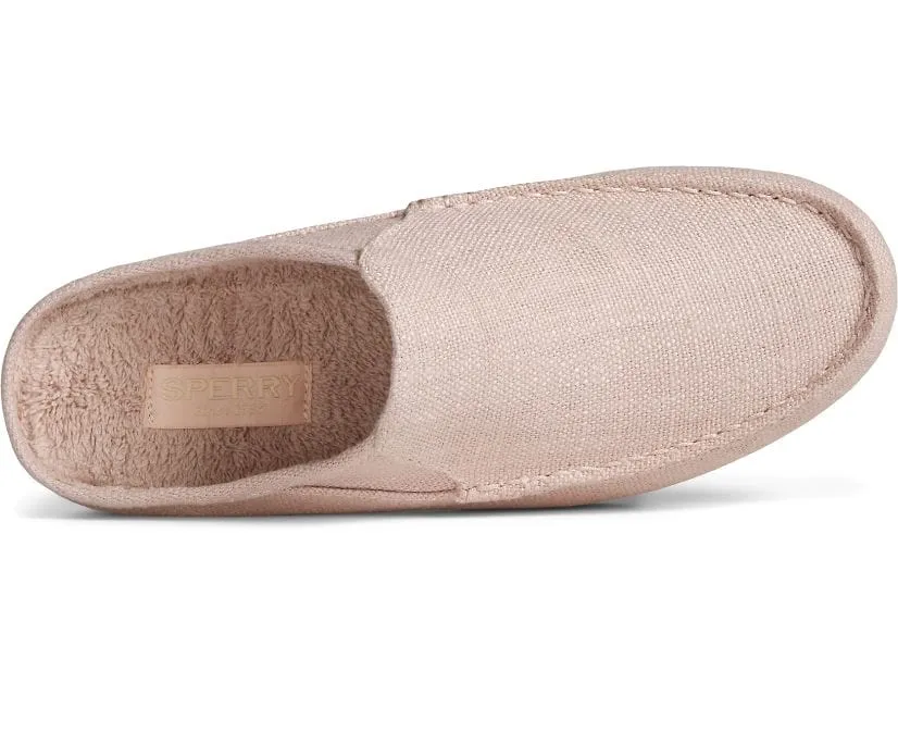 Sperry Women's Moc-Sider Hemp Slippers- Rose