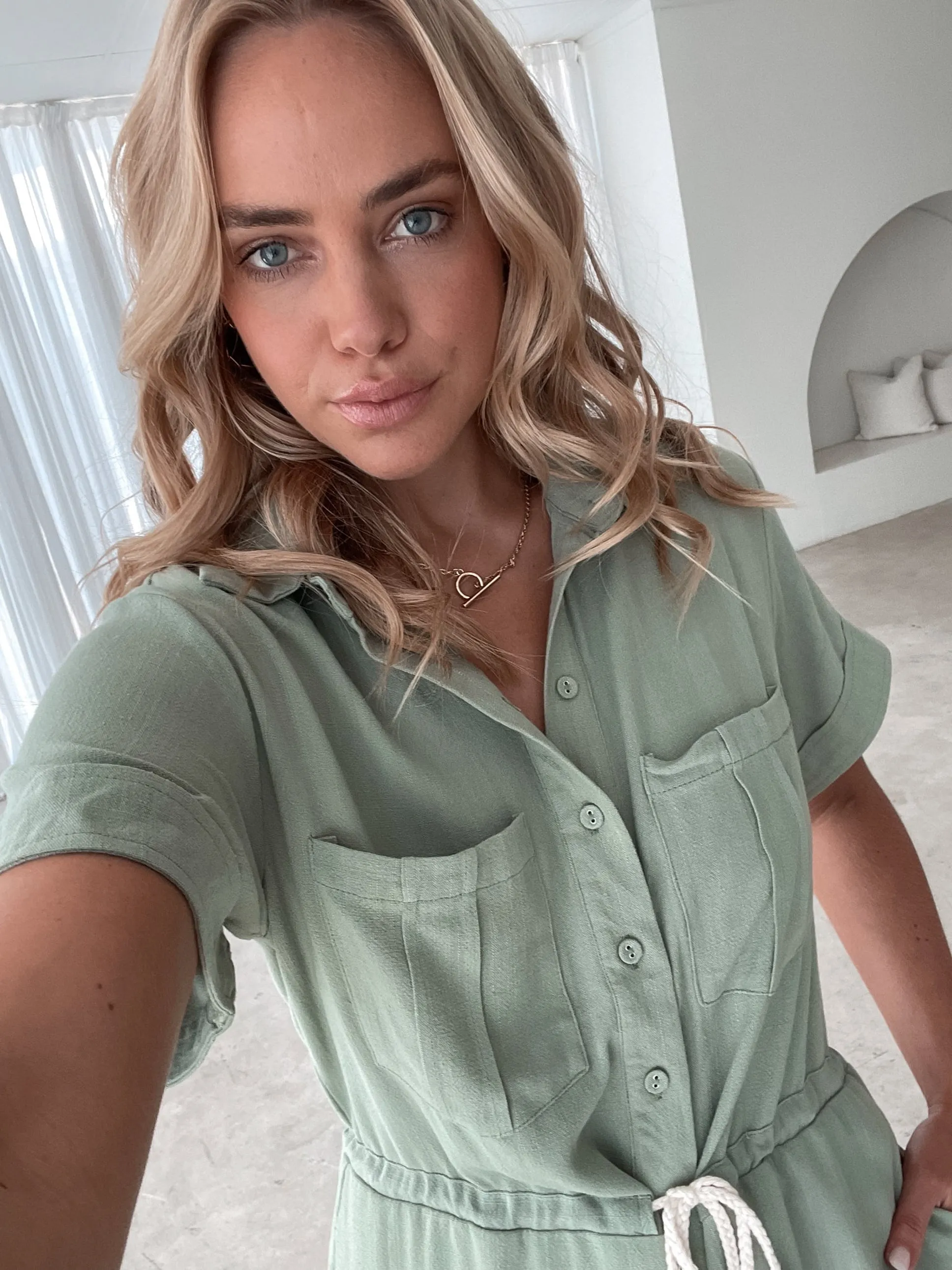 Tallulah Playsuit - Green