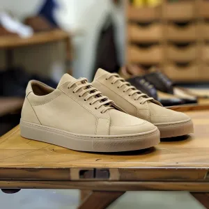 Tan Nubuck Leather Leandro Sneakers