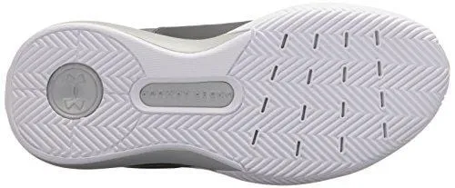 Under Armour Boys' Grade School X Level Ninja Basketball Shoe, Graphite (100)/White, 4.5