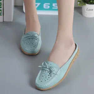 US Size 5-12 Women Casual Soft Hollow Flats Slippers