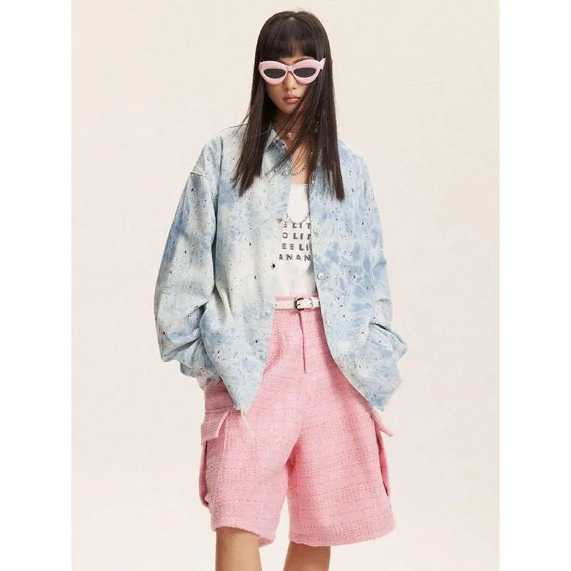Vintage Gradient Long Sleeve Blouse