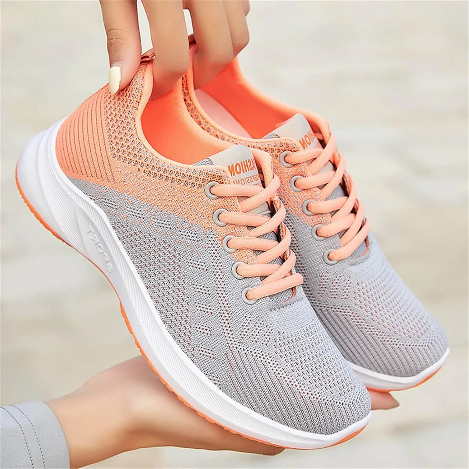Women's Lace Up Walking Running Shoes Tennis Casual Womens Tennis Shoes Athletic Men Casual Shoes Casual Sneakers Steel Toe Tennis Shoe Cross Trainer Shoe