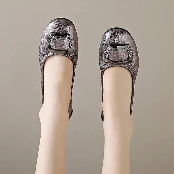 Women's Soft Sole Shallow Flat Shoes 55870238C